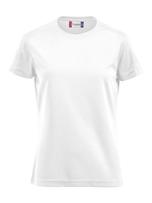 T-Shirt Tecnica Ice Bianco Maglietta Donna Sportiva Asciugatura Rapida