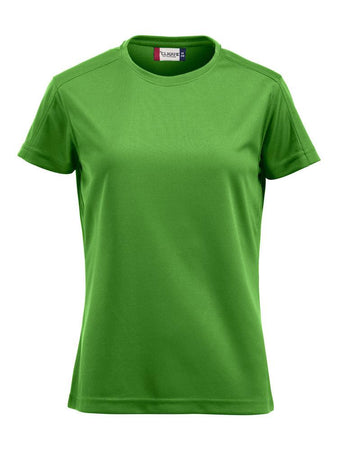 T-Shirt Tecnica Ice Verde Acido Maglietta Donna Sportiva Asciugatura Rapida