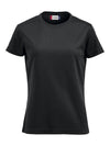 T-Shirt Tecnica Ice Nero Maglietta Donna Sportiva Asciugatura Rapida
