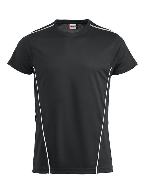 T-Shirt Ice Sport Nero T-Shirt Tessuto Tecnico Sportivo Asciugatura Rapida