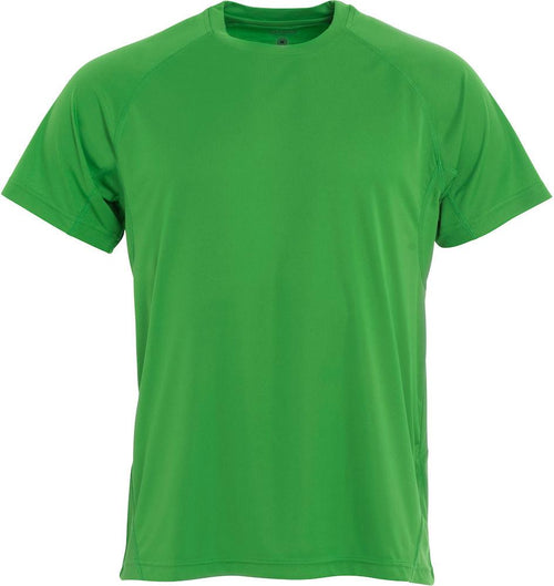 T-Shirt Active Verde Acido Maglietta Uomo Tessuto Tecnico Asciugatura Rapida Taglie Forti
