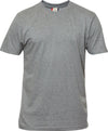 T-Shirt Clique Premium Grigio Melange 180 gr Taglie Forti