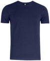 Premium Fashion-T Blu T-Shirt Cotone Alta Grammatura Taglie Forti
