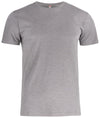 T-Shirt Slub Grigio Maglietta Uomo Cotone Fiammato