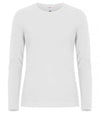 T-shirt Premium Bianco Maglia Donna Clique Manica Lunga Premium 180 gr