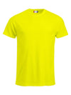 T-Shirt Clique Classic HV Giallo 160 gr Taglie Forti