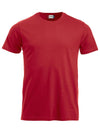 T-Shirt Clique Classic Rosso 160 gr Taglie Forti