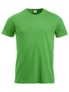 T-Shirt Clique Classic Verde Acido 160 gr Taglie Forti