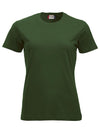 T-Shirt Clique Classic Verde Bottiglia 160 gr Donna