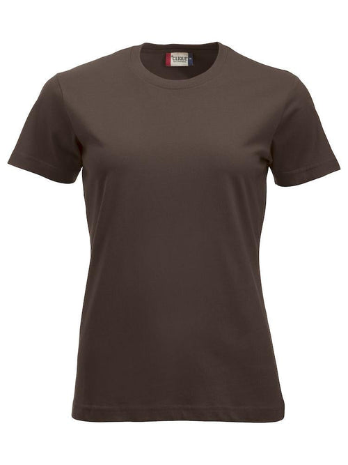 T-Shirt Clique Classic Marrone Moka 160 gr Donna