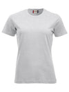 T-Shirt Clique Classic Grigio Cenere 160 gr Donna