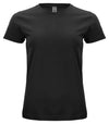 Classic Organic-T Nero T-Shirt Donna Cotone Biologico Ecosostenibile