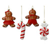 Pendaglio a forma di dolcetti per albero decorazione natalizia da 9 cm