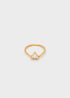 Anello thin con pietra triangolare