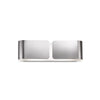 Applique Contemporanea Clip Metallo Cromo 2 Luci E27