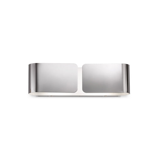 Applique Contemporanea Clip Metallo Cromo 2 Luci E27