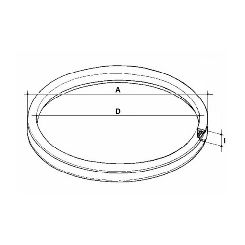 Ralla di sterzo Ama per rimorchi carico 3,5T Ø esterno 900mm sfere acciaio