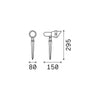 Piantana Moderna Da Esterno Terra Alluminio Antracite 1 Luce Gu10