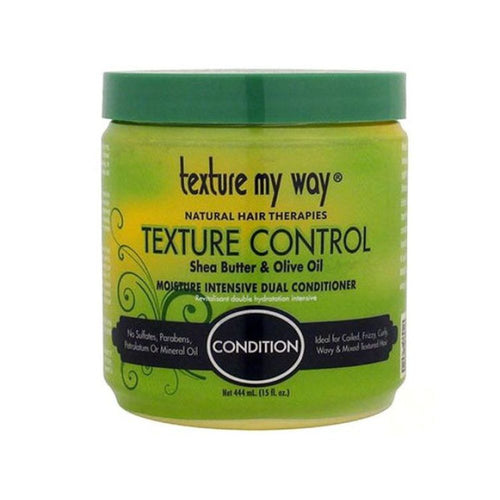 TEXTURE MY WAY natural hair therapies texture control shea butter & olive oil moisture intensive dual conditioner 426 ml balsamo per capelli con burro di karitè e olio di oliva
