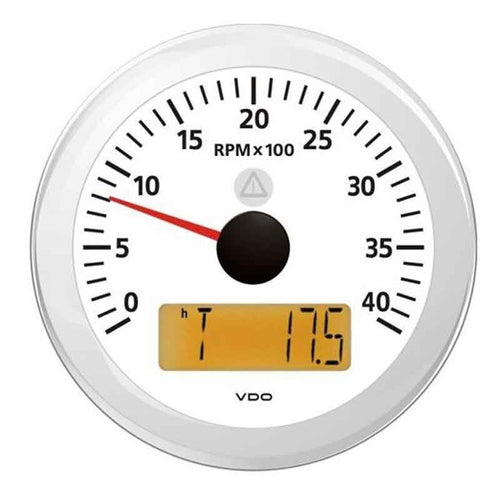 Contagiri Con Contaore LCd Bianco 0-6000 Rpm A2C59