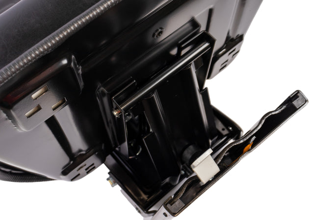 Sedile 3 in sky nero con sospensione meccanica