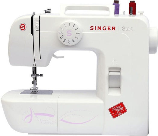 macchina cucire - singer start 1306, bianco, macchina da cucire automatica, 4 tempi, variabile, pulsanti, leva, meccanico - 0374318856230