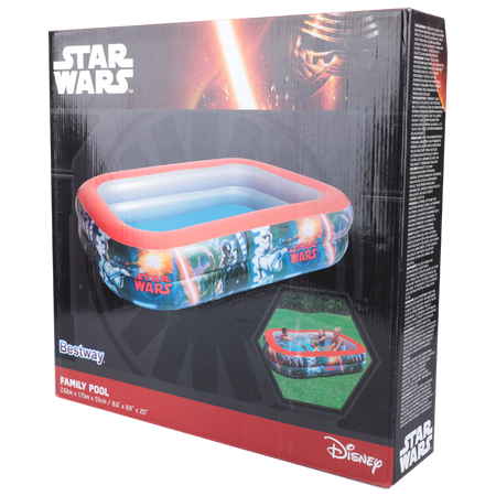Piscina gonfiabile "family" Star Wars da giardino e veranda 175 x 276 cm