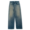 AURALEE Selvedge Wide Pants in Faded Indigo da uomo