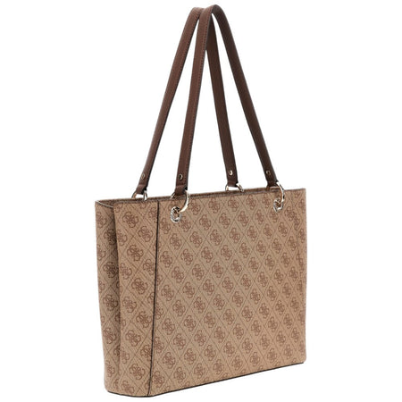 Guess borsa a spalla marrone 4G Logo NOELLE HWBG9672250LGW