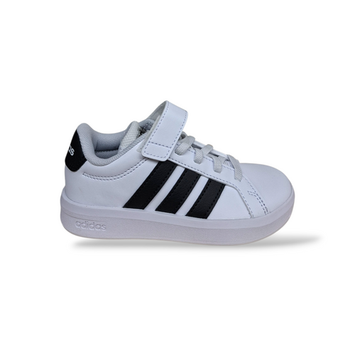 Sneakers bambino Adidas Grand Court bianco nero sportive