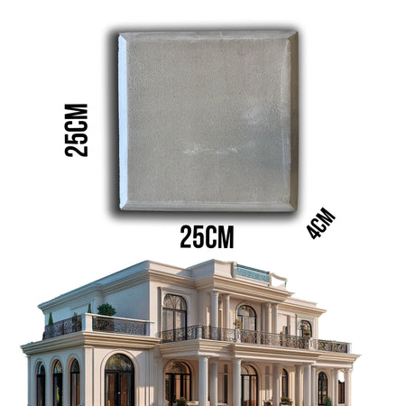 7,99pz *** STOCK *** Fregio capitello cimasa per esterno in xps resinati 25x25x4cm PD0402 - Eternal Parquet