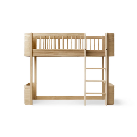 Letto a soppalco basso Oliver Furniture Wood Mini +