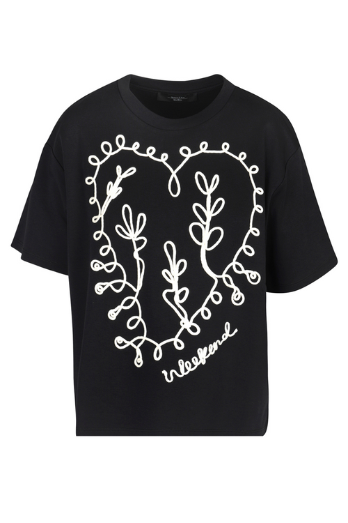 WEEKEND MAXMARA Weekend MaxMara - T-shirt - 450471 - Nero/Panna da donna