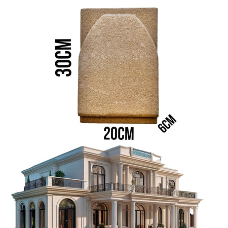 9,99pz *** STOCK *** Fregio capitello cimasa per esterno in xps resinati 30x20x6cm PD04-20 - Eternal Parquet