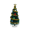 Decorazione per villaggio di Natale Albero di Natale verde scintillante in plastica