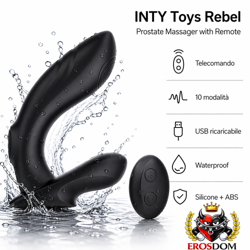 Plug anale vibrante Rebel stimolatore con telecomando 10 vibrazioni silicone