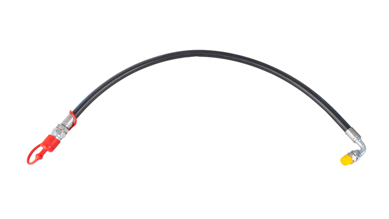 Kit tubi idraulici 3/8" 2SN per terzi punti con valvola di blocco