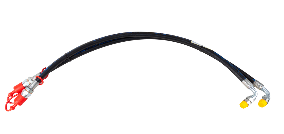 Kit tubi idraulici 3/8" 2SN per terzi punti con valvola di blocco