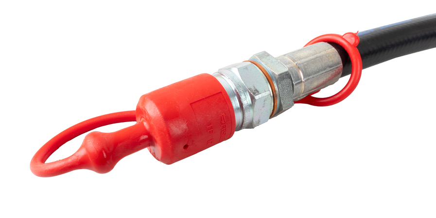 Kit tubi idraulici 3/8" 2SN per terzi punti con valvola di blocco