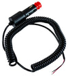 Cavo spiralato con spina accendisigari on/off 3,5m