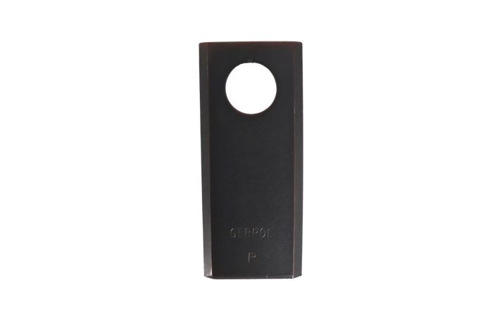 Coltello trinciapaglia con foro Ø 18mm lunghezza 173mm larghezza 50mm