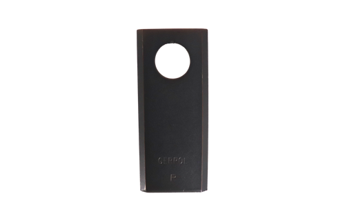 Coltello trinciapaglia con foro Ø 18mm lunghezza 173mm larghezza 50mm