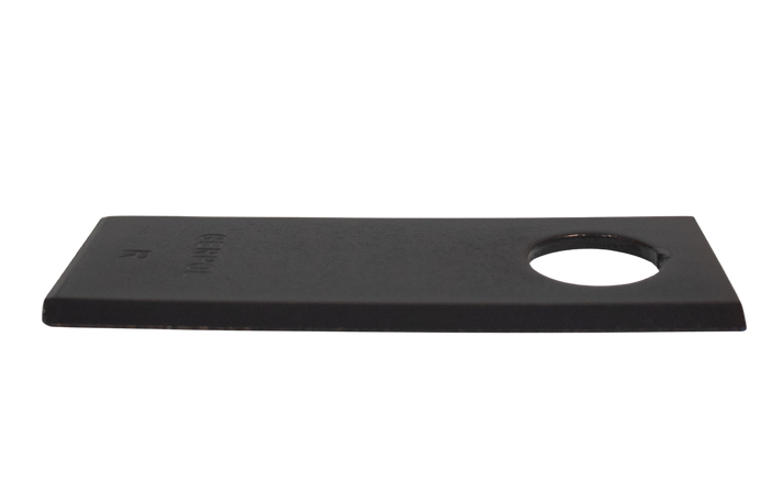 Coltello trinciapaglia con foro Ø 18mm lunghezza 173mm larghezza 50mm