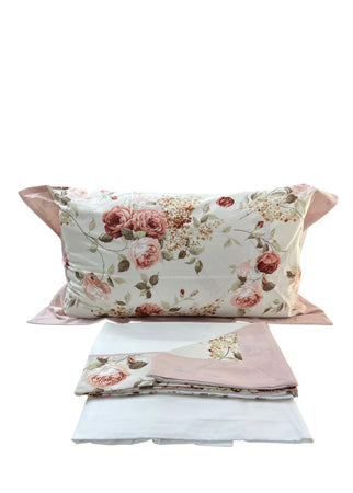 Completo Lenzuola Matrimoniale Alexander Tuscany Home Rose – 100% Cotone
