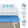 Topper Matrimoniale Memory Foam | Altezza 5 cm | Made in Italy