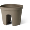 Vaso per balaustra - GARDEN ID Smile - Tortora 30 cm - Si adatta a tutte le balaustre - Riserva d'acqua - riciclato e riciclabile al 100%