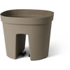 Vaso per balaustra - GARDEN ID Smile - Tortora 30 cm - Si adatta a tutte le balaustre - Riserva d'acqua - riciclato e riciclabile al 100%