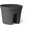 Vaso per balaustra - GARDEN ID Smile - Anth. 30 cm - Si adatta a tutte le balaustre - Riserva d'acqua - riciclato e riciclabile al 100%.