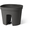 Vaso per balaustra - GARDEN ID Smile - Anth. 30 cm - Si adatta a tutte le balaustre - Riserva d'acqua - riciclato e riciclabile al 100%.