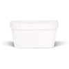 Vaso da parete - GARDEN ID Star - Bianco 36 x 16 cm - Riserva d'acqua con sistema di troppopieno - Riciclato e riciclabile al 100%
